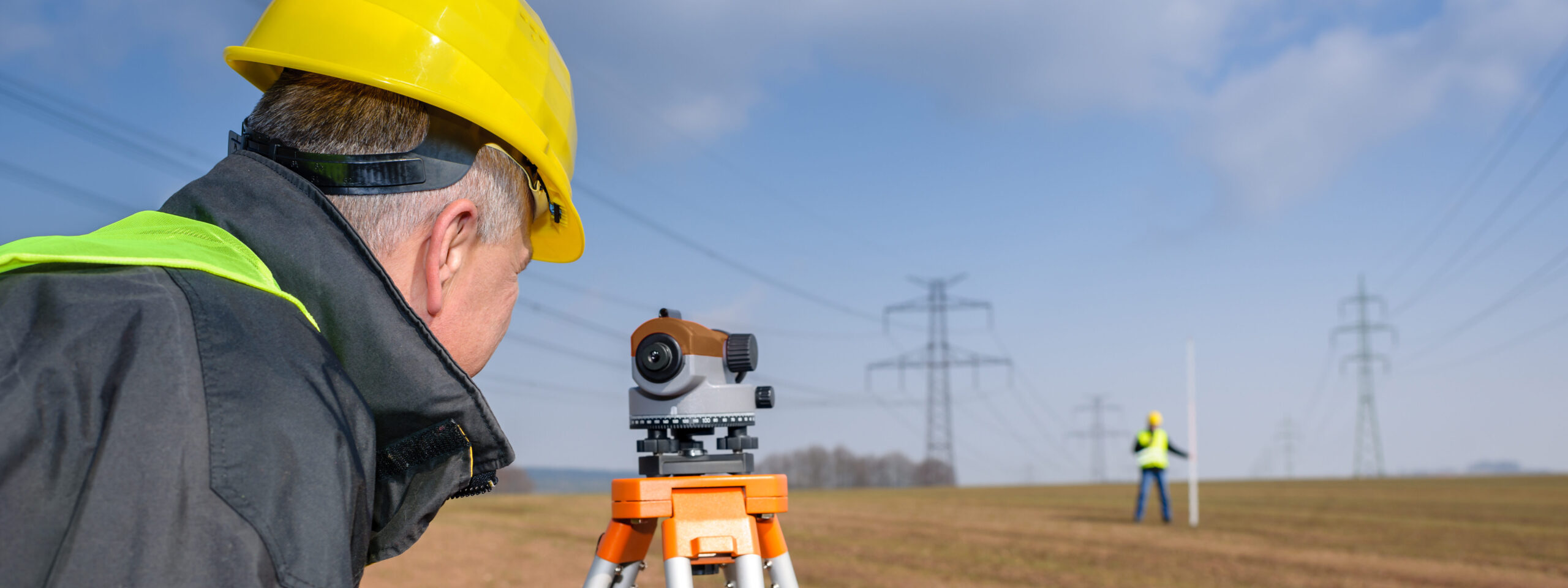 Geodesist measure land speak transmitter